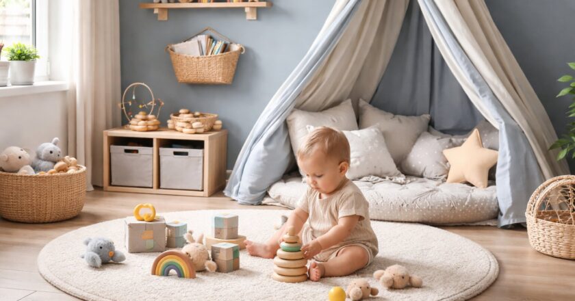 Een speelhoekje voor je baby inrichten: veiligheid, rust en ontwikkeling in balans