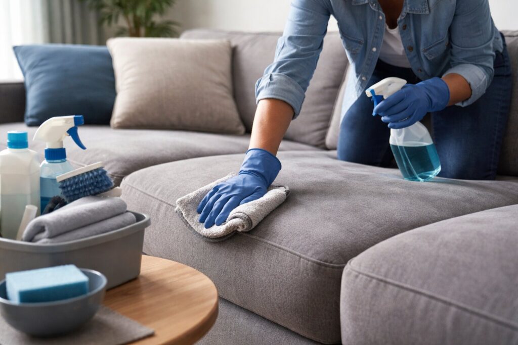 Microvezel bank schoonmaken zonder stress: een doordachte aanpak voor langdurige frisheid