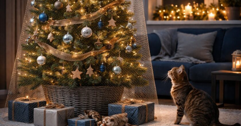 Een kerstboom katproof maken zonder in te leveren op sfeer en stijl