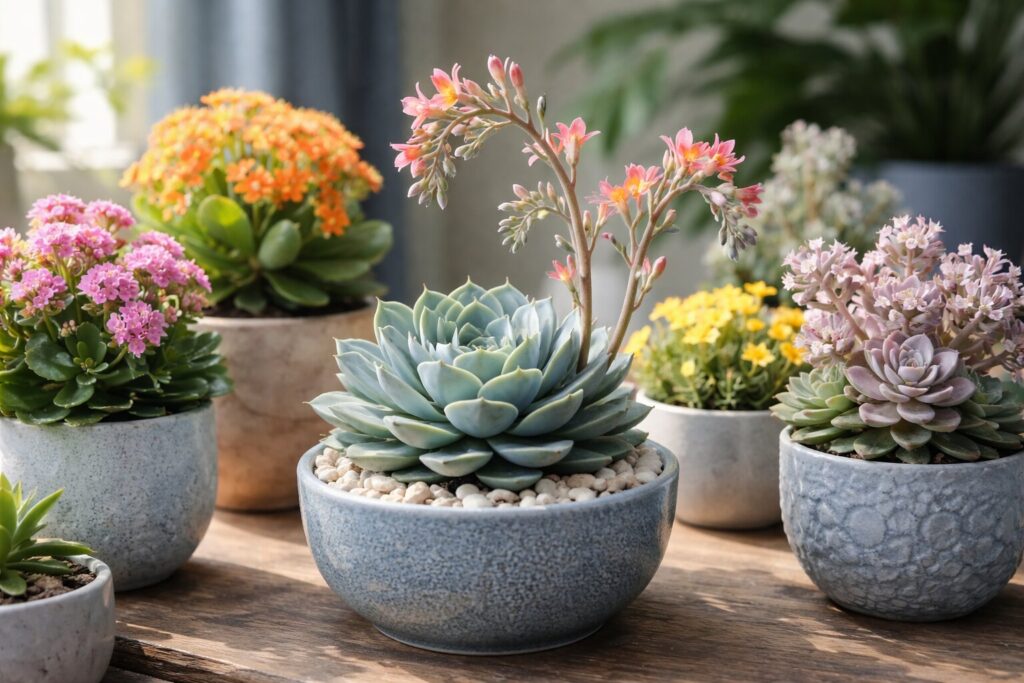 bloeiende vetplanten voor binnen, vetplant, vetplanten