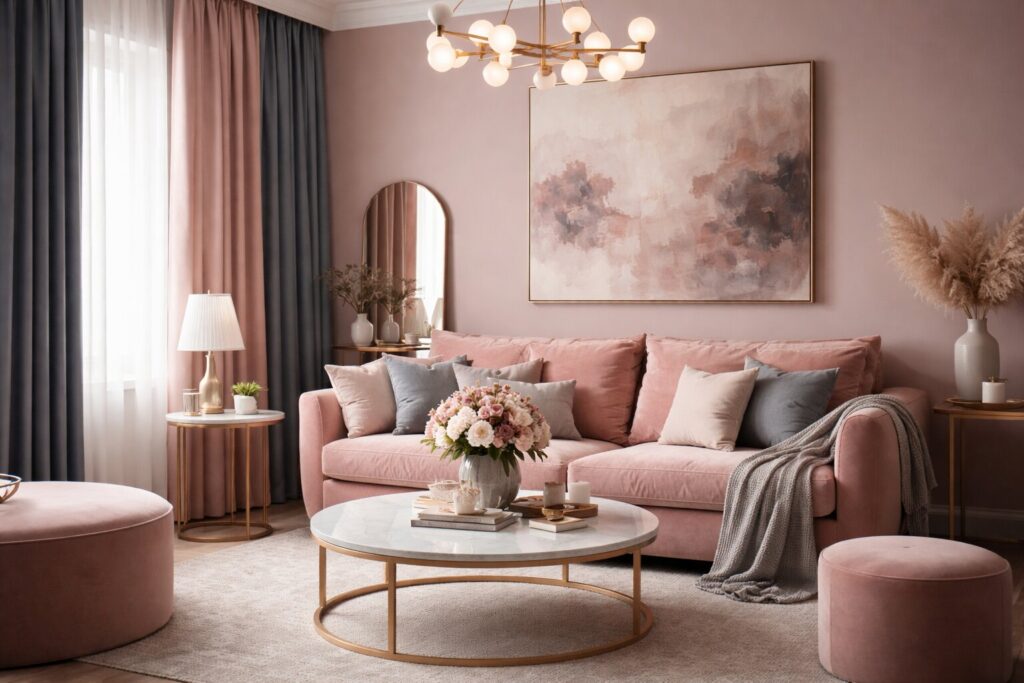 interieur oud roze