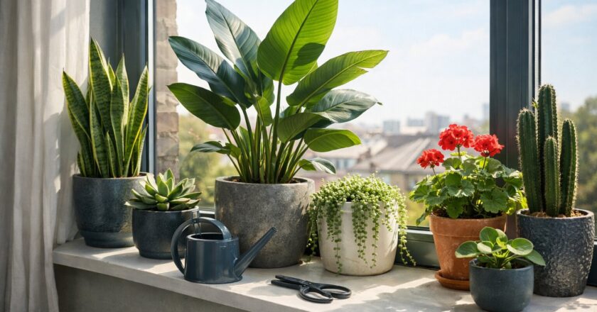 Planten voor een raam op het zuiden: slimme keuzes voor een zonnige vensterbank